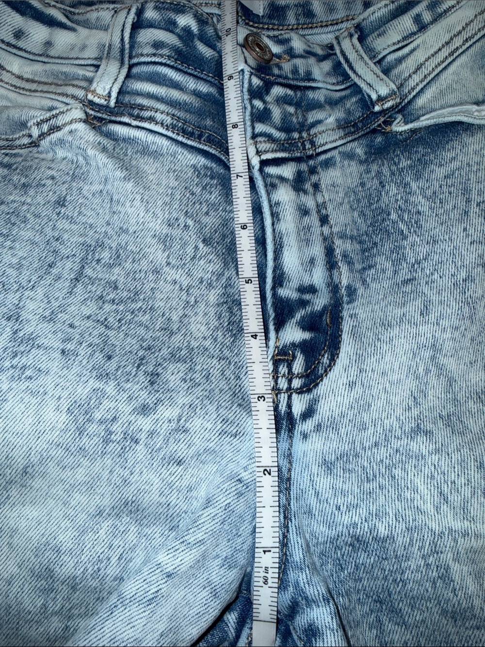 KanCan Light Blue Acid Wash High-Rise Flare Jeans - Picture 6 of 6